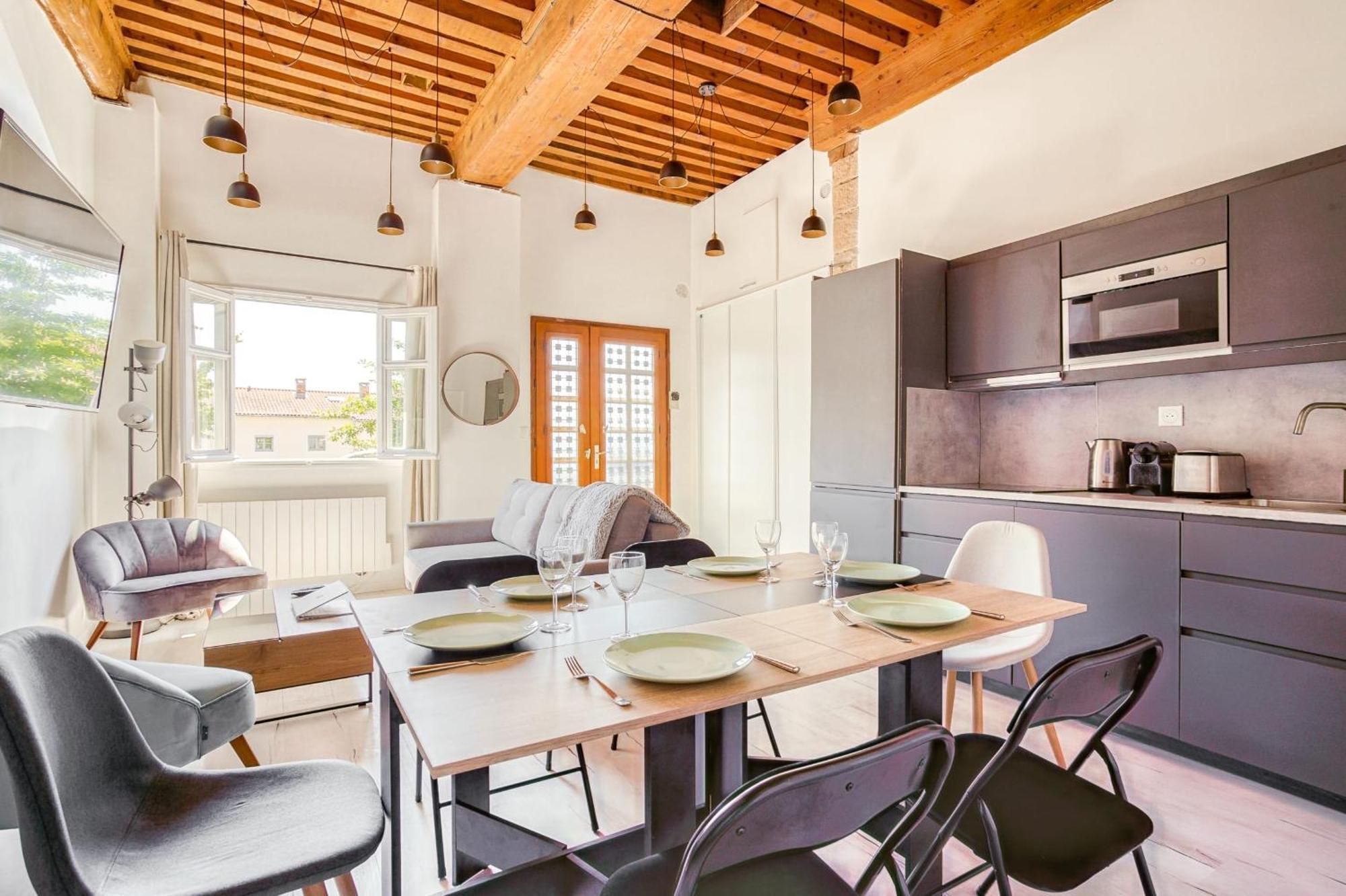 Charming 6-Person Apartment Terreaux & Croix Rousse Area Lyon Luaran gambar